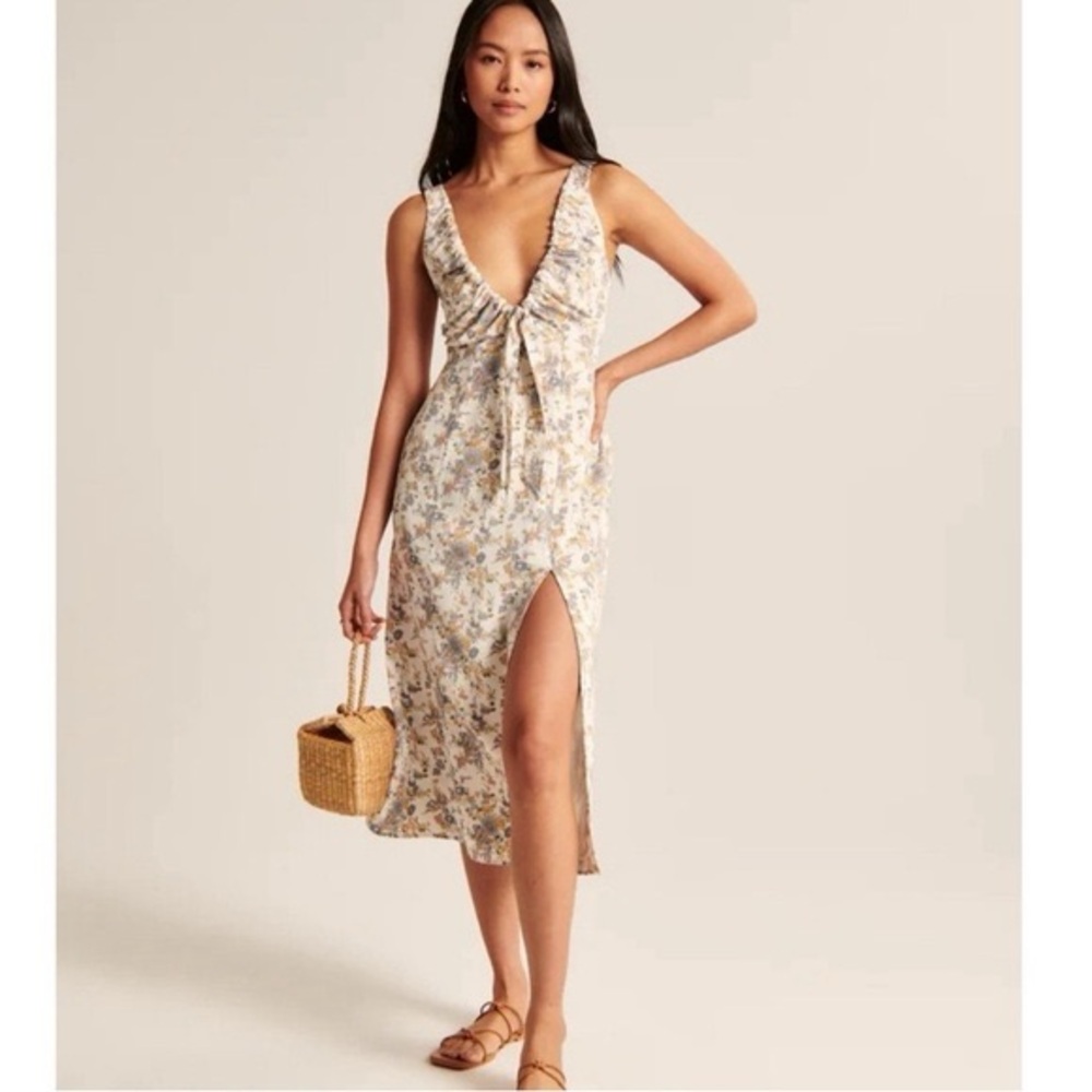 Floral Print Halter Dress